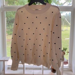 Who What Wear polka-dot sweater!